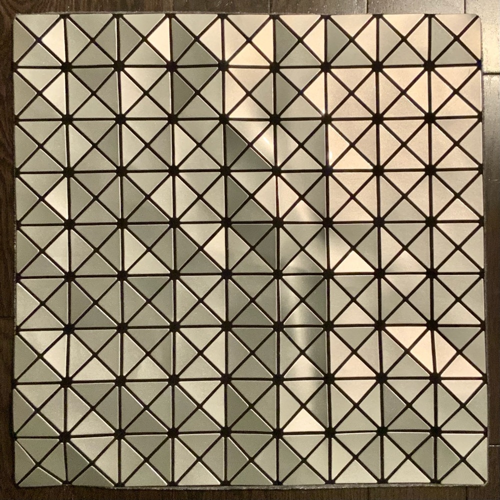 Modern Geometric Silver 16” Pillow Cover